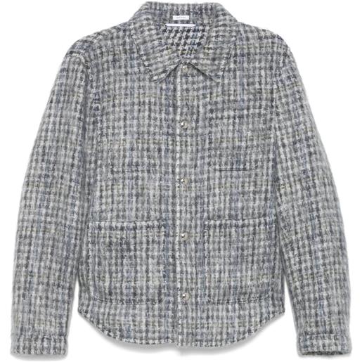 Thom Browne giacca gunclub a quadri - nero