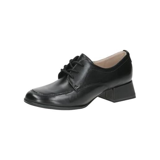 CAPRICE donna lace-up 9-23306-43, oxford, nappa nera, 38 eu