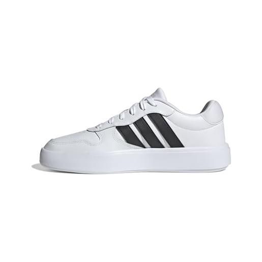 adidas litecourt shoes, scarpe uomo, ftwr white/core black/grey two, 42 2/3 eu