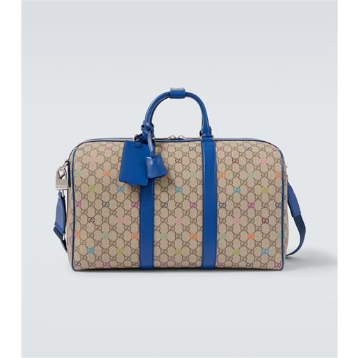 Gucci borsa da viaggio medium in canvas gg
