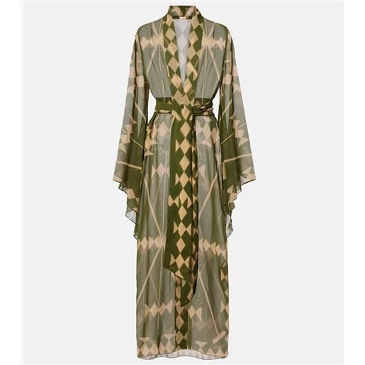 Johanna Ortiz copricostume in georgette con stampa