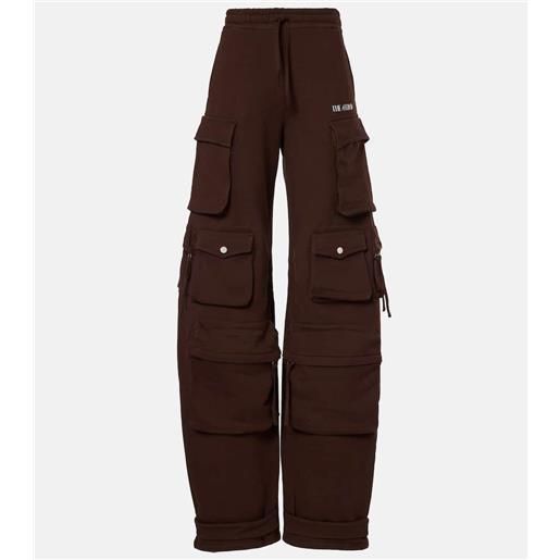 The Attico pantaloni cargo fern in pile di cotone