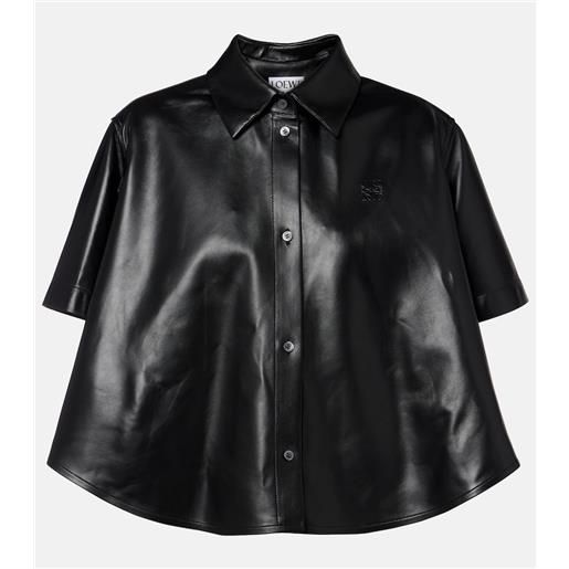 Loewe camicia bowling anagram in pelle