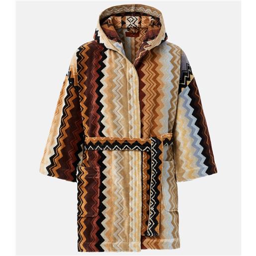Missoni accappatoio giacomo zig zag in spugna di cotone