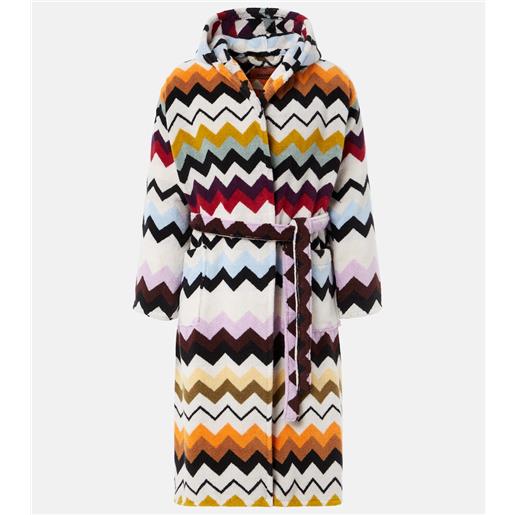Missoni accappatoio murrina in spugna di cotone zigzag