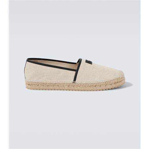Dolce&Gabbana espadrillas dg in canvas con pelle