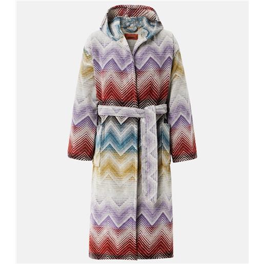 Missoni accappatoio marea zig zag in spugna di cotone