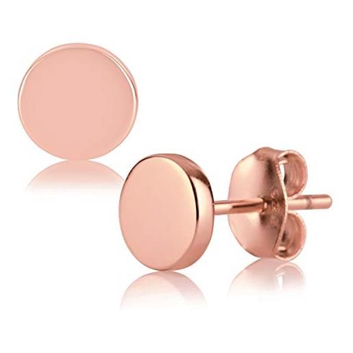 Orecchini A Perno Donna A Forma Di Matita – Placcati Oro Rosa E Argento – Gioielli Originali