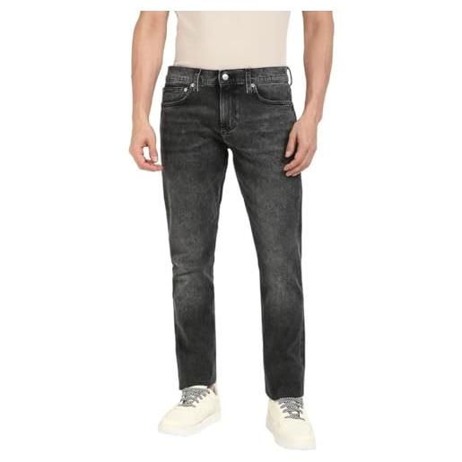 Calvin Klein uomo jeans slim fit elasticizzati, grigio (denim grey), 34w/38l