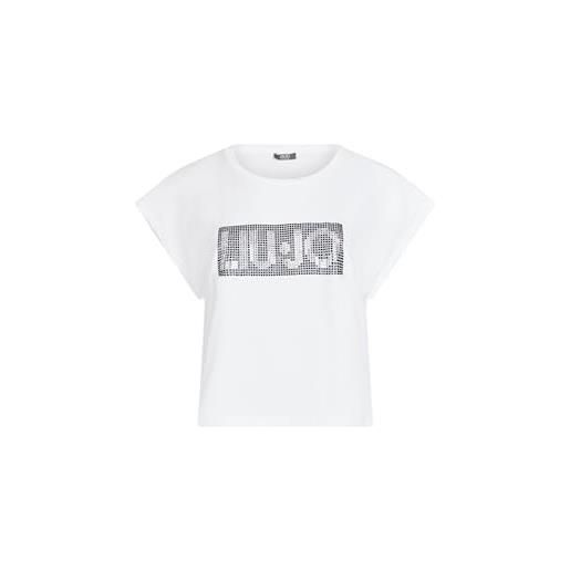 Liu Jo t-shirt donna bianco/strass es25lj17 va5151 js923 l