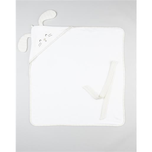 Prénatal quadrato spugna bianco bimbo coniglietto