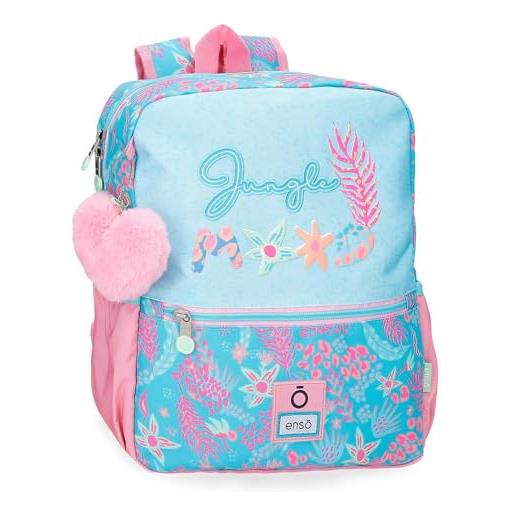 Enso jungle mood zaino casual blu 27x33x11 cm poliestere