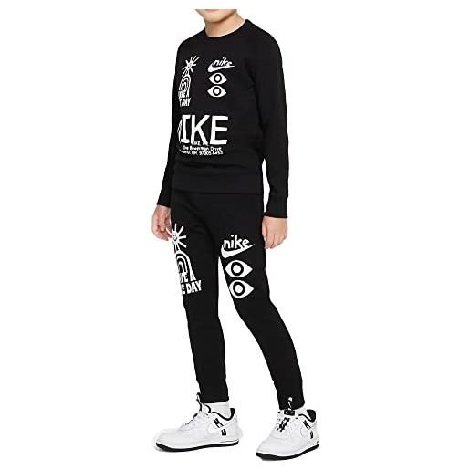 Nike tuta da bambino hbr statement nera taglia 6-7 a codice 86j948-023