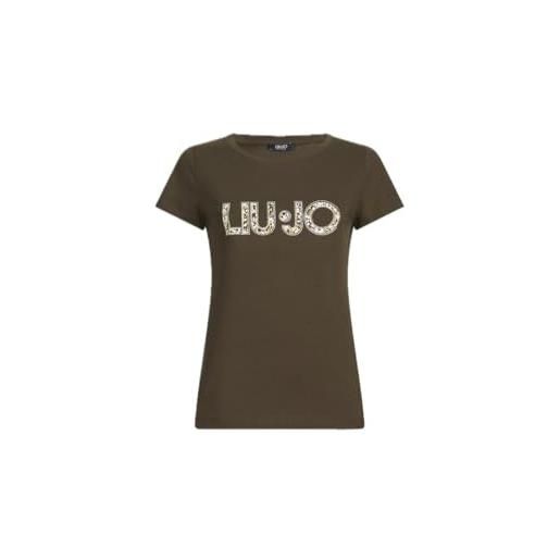 Liu Jo t-shirt donna bianco/pink es25lj09 va5154 js003 s