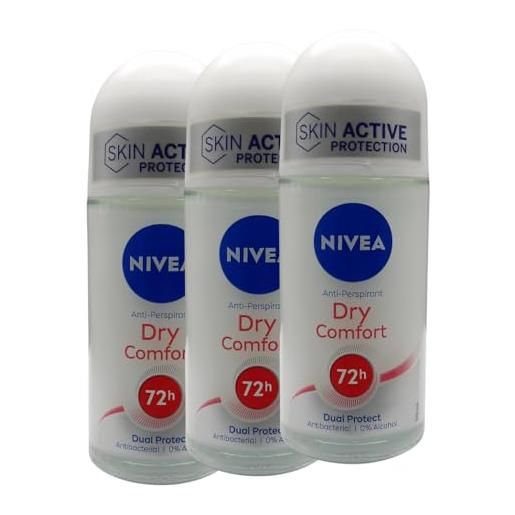 FEI FAN deodorante roll-on dry comfort, pelle protetta e asciutta per tutto il giorno. Efficace protezione grazie al dry system che regola la traspirazione per 72h. Formulazione senza alcool 50ml (3)