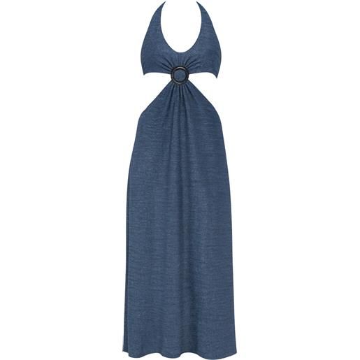 COTAZUR abito lungo côtazur in maglia lurex effetto lamé, elegante e sensuale nella sua semplicità