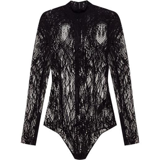 Balmain body a collo alto - nero