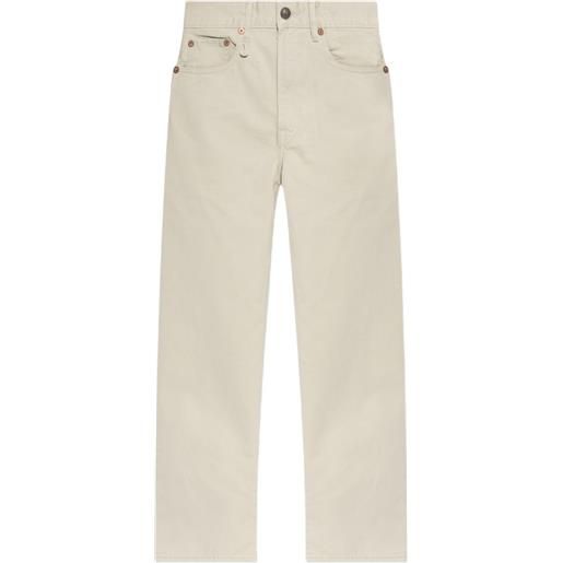 R13 jeans con ricamo - toni neutri