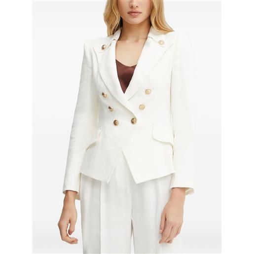 Elisabetta Franchi blazer doppiopetto - bianco