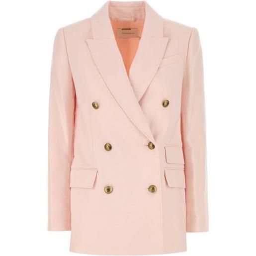 ZIMMERMANN blazer crush doppiopetto - rosa