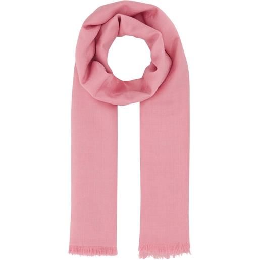 Alexander McQueen sciarpa con bordi sfrangiati - rosa