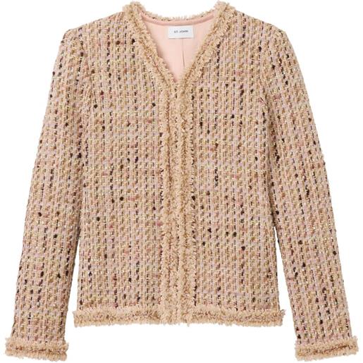 St. John giacca con frange - toni neutri