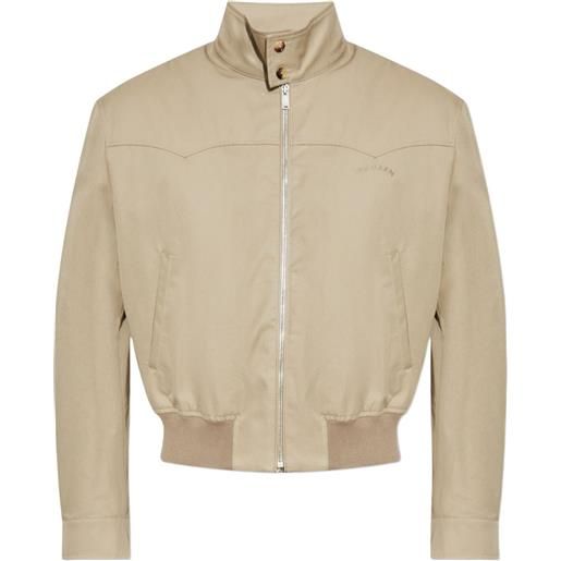 Alexander McQueen bomber con zip - toni neutri