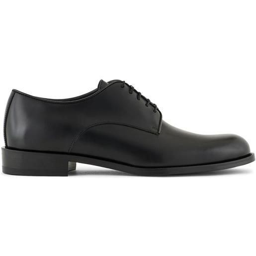 Giorgio Armani derby in pelle - nero