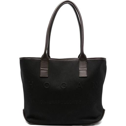 Hogan borsa tote script shopping - nero