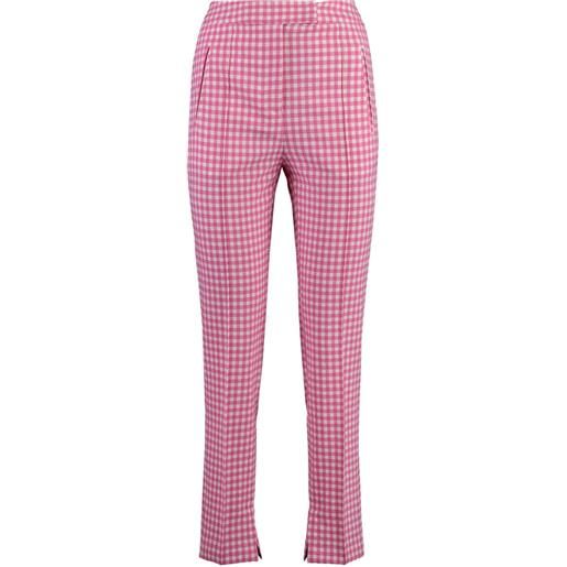 PT Torino pantaloni frida a quadri - rosa