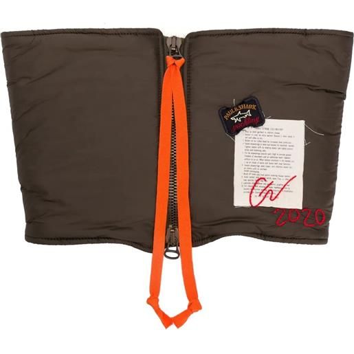 Greg Lauren sciarpa imbottita con zip - verde