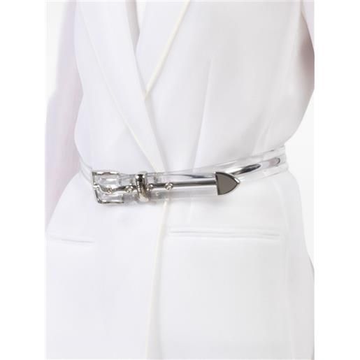 Brandon Maxwell cintura con fibbia transluscent - argento