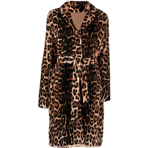 Yves Salomon cappotto con cintura - marrone