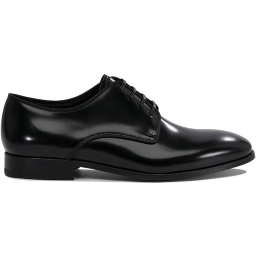 Fabi derby stringate in pelle - nero