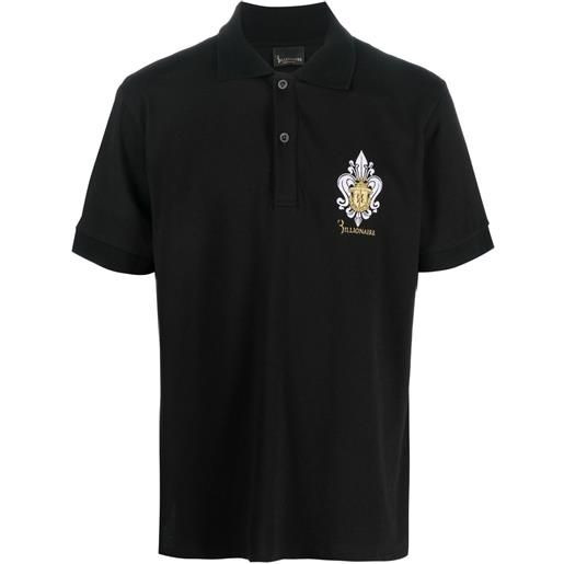 Billionaire polo con ricamo - nero