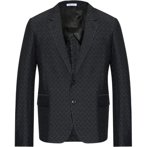 Alexander McQueen blazer con stampa - nero
