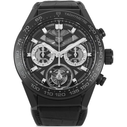 TAG Heuer orologio carrera calibre heuer 02t automatic chronograph 45mm mai indossato - nero