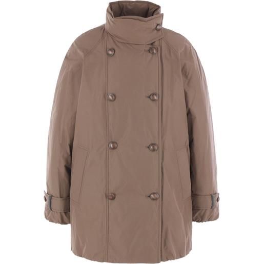 Brunello Cucinelli cappotto doppiopetto - marrone
