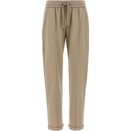 Brunello Cucinelli joggers monili - marrone