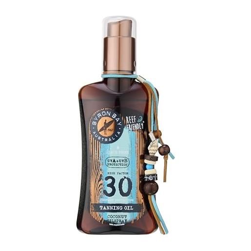 Byron Bay Australia solari protettivi byron bay lozione spray spf30 con tan activator 200 ml