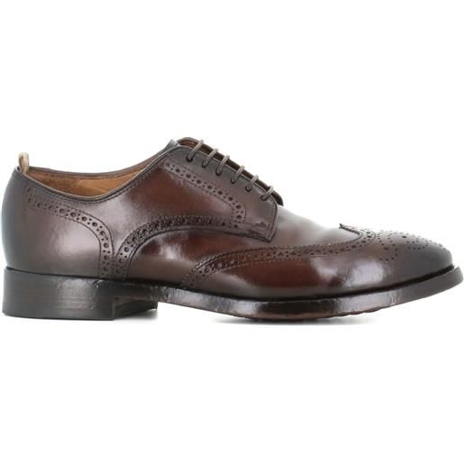 Officine Creative derby in pelle traforata - marrone
