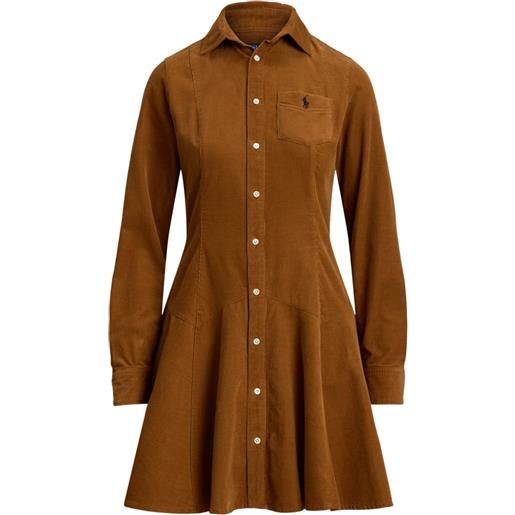 Polo Ralph Lauren chemisier a coste - marrone