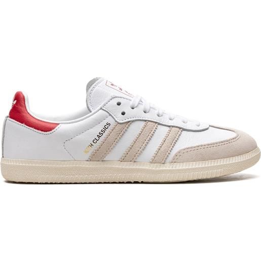 adidas sneakers kith classics program white red - bianco