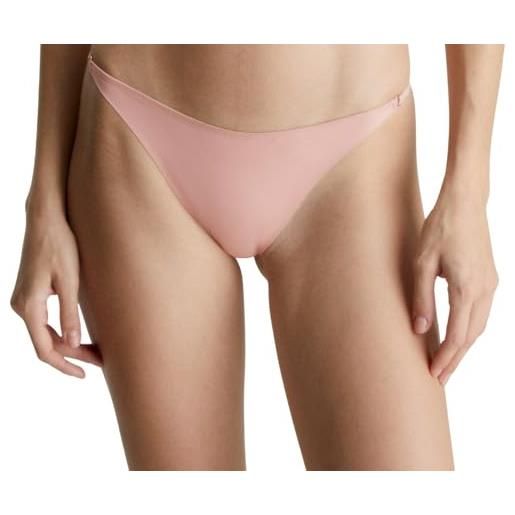 Calvin Klein donna perizoma thong intimo, rosa (subdued), xs