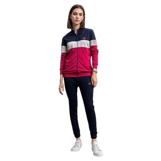 Lotto tuta in cotone donna sportiva leggera estiva primaverile con zip
