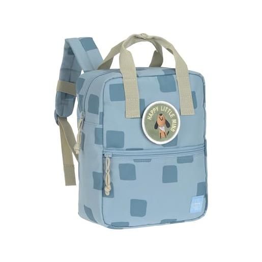 Lässig zaino per bambini con fascia toracica zaino per bambini asilo 27 cm, 7 litri, 3 anni/mini square backpack pattern party blue