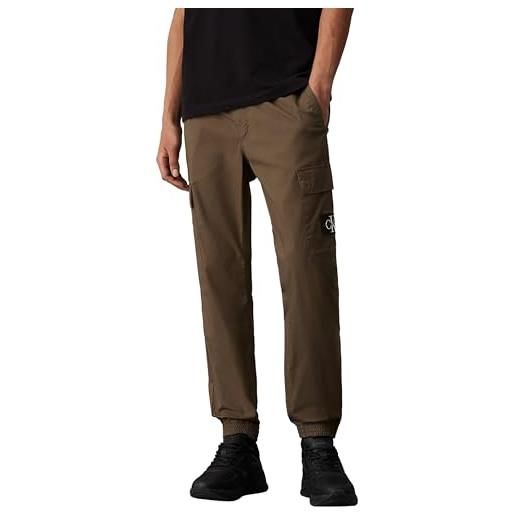 Calvin Klein uomo pantaloni cargo skinny fit con tasche, verde (tarmac), 34w