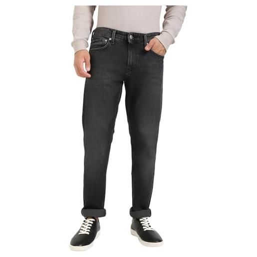 Calvin Klein uomo jeans slim elasticizzati, nero (denim black), 28w/34l