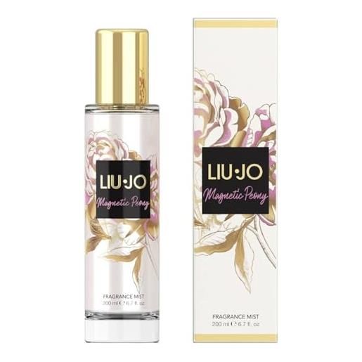 Liu Jo Jeans liu jo magnetic peony acqua corpo profumata donna 200 ml - spray floreale fresco con note di peonia e frutti - profumo corpo estivo leggero e femminile (magnetic peony 1 unità)