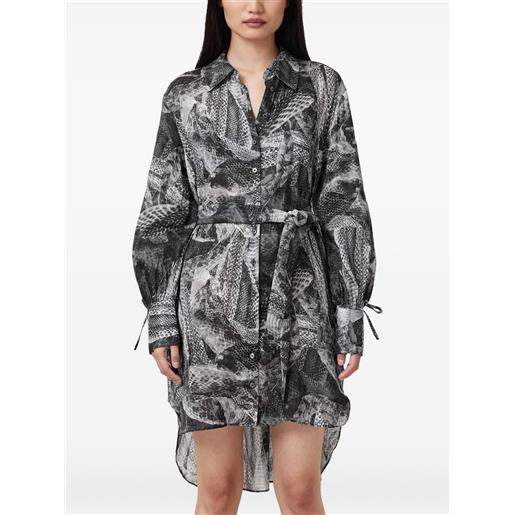 AllSaints chemisier con stampa - grigio